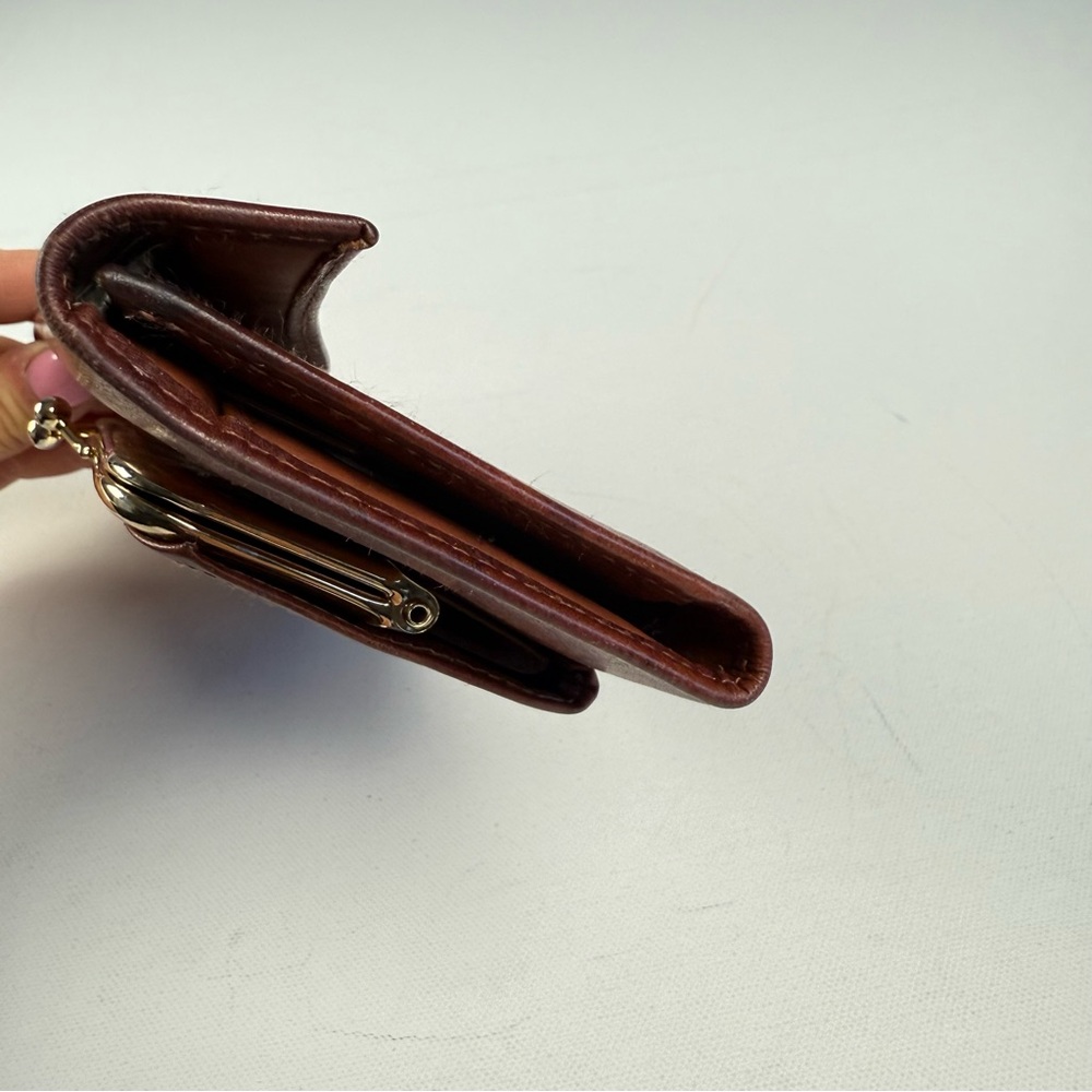 Buxton Brown Leather Long Bifold Wallet - Picture 13 of 15